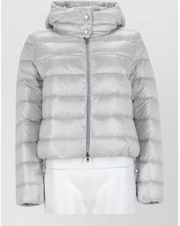 Herno - Hooded Quilted Long Coat Outerwear - Lyst