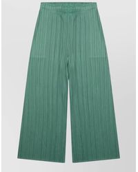 Pleats Please Issey Miyake - Wide Leg Pants Featuring Pleated Design - Lyst