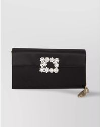Roger Vivier - Crystal Flower Clutch Bag - Lyst