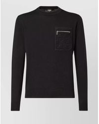 Fendi - Virgin Wool Regular-Fit Crew-Neck Sweater - Lyst