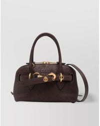Miu Miu - Matelassé Mini Lamb Leather Shoulder Bag - Lyst