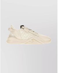 Fendi - Calf Leather Low-Top Sneakers - Lyst