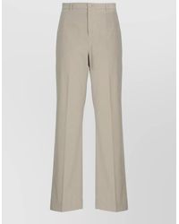 Briglia 1949 - Cotton Straight Leg Trousers Belt Loops Pockets - Lyst