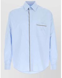 Fendi - Poplin Shirt Long Sleeves Button Down Collar - Lyst