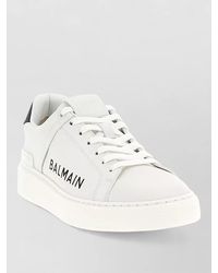 Balmain - Leather B-Court Low-Top Sneakers - Lyst