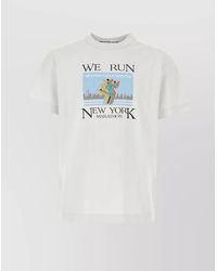 Alexander Wang - Cotton Ribbed Crew Neck Oversized T-Shirt - Lyst