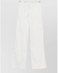 IRO - Striped Wide-Leg Trousers - Lyst