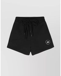 adidas By Stella McCartney - Logo Organic Cotton Thigh-Length Shorts - Lyst