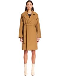 A.P.C. Camel Wool Trench Coat - Multicolor