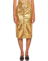 MSGM Gonna - Metallizzato