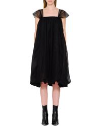Simone Rocha Babydoll Black Tulle Dress