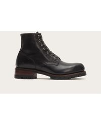 frye addison lug lace up boot