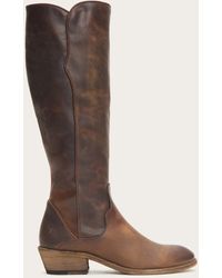 frye carson piping tall boot