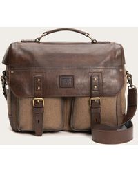 frye leather briefcase