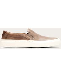 frye black slip ons