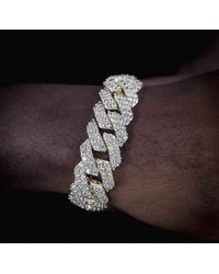 The GLD Shop Diamond Prong Link Bracelet - Black