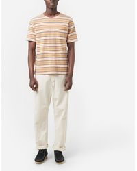 Beams Plus Multi Stripe Pocket T-shirt - Brown