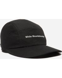 White Mountaineering Embroided Oxford Jet Cap - Black