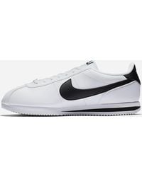 nike cortez white sale