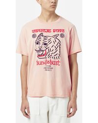 Universal Works X Bundobust X Hip Tiger Print T-shirt - Pink