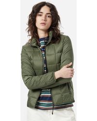 Taion High Neck Zip Down Jacket Women's - Green
