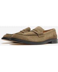 VINNY'S Suede Townee Penny Loafer - Natural