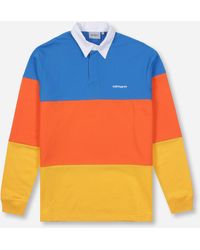 carhartt cord rugby long sleeve polo shirt
