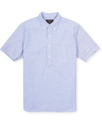 Beams Plus Short Sleeved Pullover Shirt - Blue