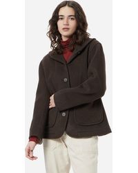 Uniform Bridge - Round Collar Wool Coat Women's - Lyst