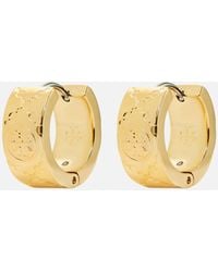 Tory Burch - T Monogram Gold-tone Small Hoop Earring - Lyst