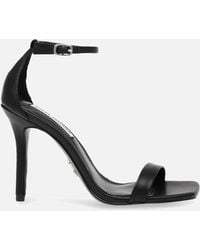 Steve Madden - Uphill Faux Leather Heeled Sandals - Lyst