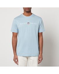 GANT - Graphic Cotton-blend T-shirt - Lyst