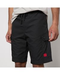 HUGO - Garlio242 Casual Cotton-ripstop Shorts - Lyst