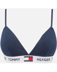 Tommy Hilfiger Colour Block Triangle Bra - Blue