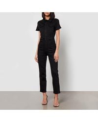 GOOD AMERICAN - The Fit For Success Stretch-Denim Jumpsuit - Lyst