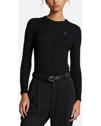 Polo Ralph Lauren - Julianna Brand-embroidered Regular-fit Cotton-knit Jumper - Lyst