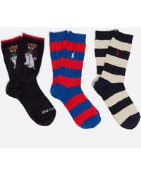 Polo Ralph Lauren - Cotton-blend Crew Socks Gift Box - Lyst