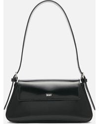 DKNY - Suri Faux Patent Leather Shoulder Bag - Lyst