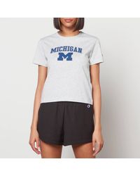 Champion - Michigan Crop T-shirt - Lyst