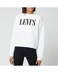 Levi's Graphic Diana Crew Neck Sweatshirt - White