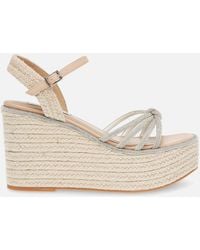 Steve Madden - Jaded Faux Leather Wedge Espadrille Sandals - Lyst