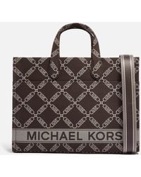 MICHAEL Michael Kors - Gigi - Empire Jacquard Logo Tote Bag - Lyst