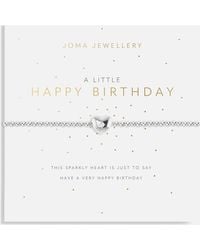 Joma Jewellery - A Little Happy Birthday Silver-plated Bracelet - Lyst