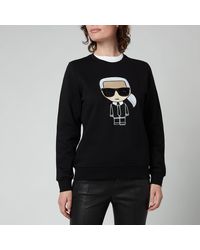 Karl Lagerfeld Organic Ikonik Karl Sweatshirt - Black