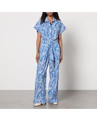 Lolly's Laundry - Mathilde Paisley Printed Cotton Jumpsuit - Lyst