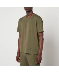 BOSS - Identity Cotton-Blend T-Shirt - Lyst