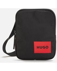 HUGO Ethon Monostrap Bag in Black for Men | Lyst