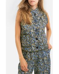 Lolly's Laundry - Cairo Floral-print Quilted Cotton-shell Vest - Lyst