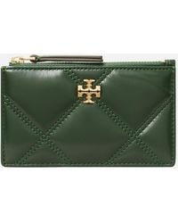Tory Burch - Kira Diamond-quilted Leather Cardholder - Lyst