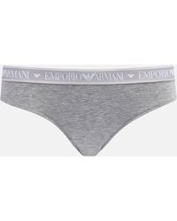 Emporio Armani - Two-pack Stretch-cotton Briefs - Lyst